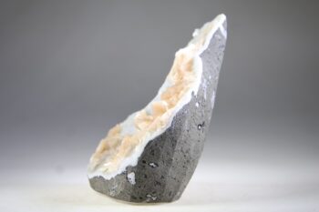 Stilbiet op blauwgrijze Chalcedoon (Lichtheid van bestaan) - Afbeelding 3