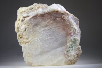 Agnitiet Maria glas (heldere seleniet) met Hematiet, Engelensteen