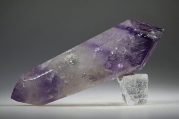 Amethist geslepen dubbeleinder met fantomen - Afbeelding 5