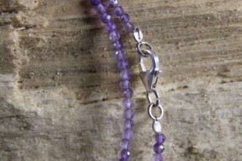 Amethist ketting 2 mm - Afbeelding 3