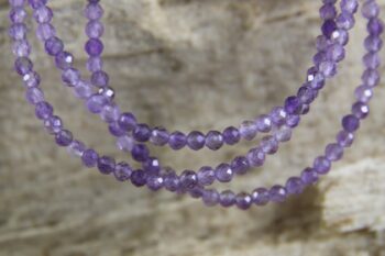 Amethist ketting 2 mm - Afbeelding 4