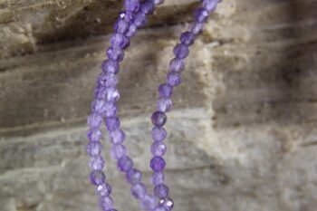 Amethist ketting 2 mm - Afbeelding 2