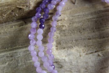 Amethist ketting 3 mm - Afbeelding 2