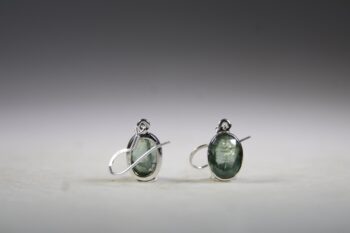 Aqua Kyaniet oorhangers (facet geslepen) - Afbeelding 4