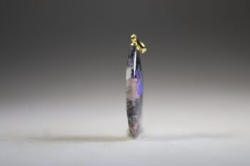 Kobalt Calciet met Azuriet Hanger (gold plated) - Afbeelding 3