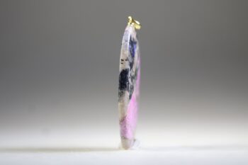 Kobalt Calciet met Azuriet Hanger (gold plated) - Afbeelding 3