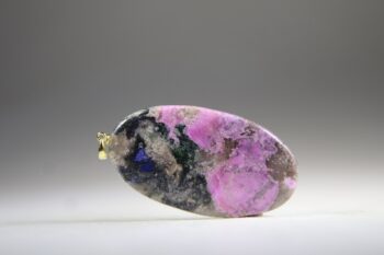 Kobalt Calciet met Azuriet Hanger (gold plated) - Afbeelding 2