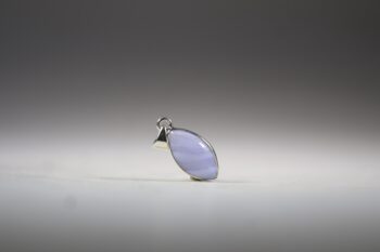 Blauwe Chalcedoon hanger - Afbeelding 2