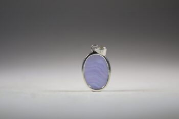 Blauwe Chalcedoon hanger - Afbeelding 3