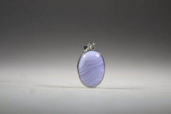 Blauwe Chalcedoon hanger - Afbeelding 2