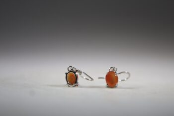 Carneool facet geslepen Oorhangers - Afbeelding 4