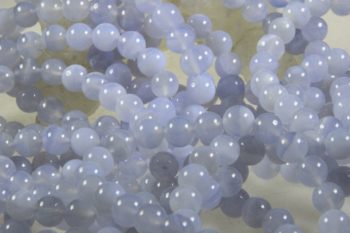 Blauwe Chalcedoon armbandje - Afbeelding 4