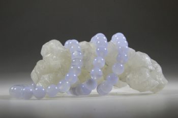 Blauwe Chalcedoon armbandje
