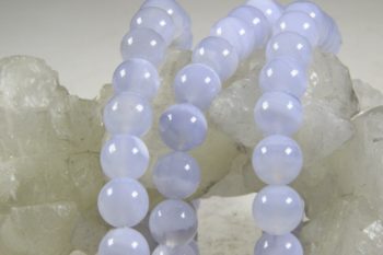 Blauwe Chalcedoon armbandje - Afbeelding 3