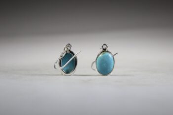 Chrysocolla Oorhangers - Afbeelding 4