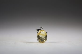 Citrien hanger, facet geslepen