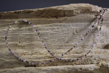 Elbaiet / veelkleurig Toermalijn ketting 2 mm