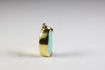 Ethiopische opaal hanger Gold plated (facet geslepen) - Afbeelding 3