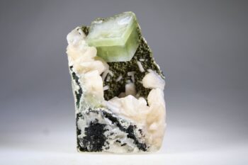 Apofylliet (groene) met Stilbiet en soms Heulandiet (Hieros Gamos) - Afbeelding 6