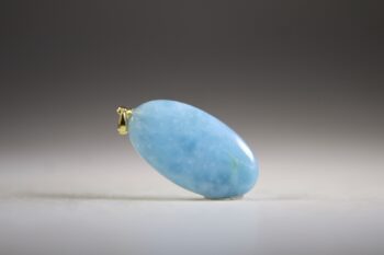 Hemimorfiet Hanger (blauw) (gold plated) - Afbeelding 2