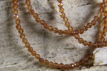 Hessoniet (Oranje Granaat) ketting 3 mm - Afbeelding 4