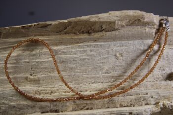 Hessoniet (Oranje Granaat) ketting 3 mm