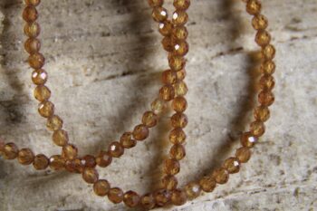 Hessoniet (Oranje Granaat) ketting 3 mm - Afbeelding 2