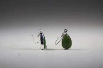 Jade oorhangers (groene) - Afbeelding 3