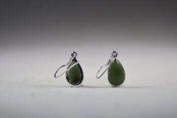 Jade oorhangers (groene) - Afbeelding 4