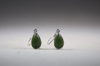 Jade oorhangers (groene)