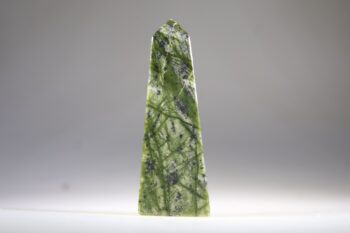 Jungle Serpentijn Jaspis Obelisk(Oneindige stroom/overvloed), Pakistan