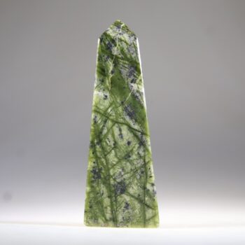 Jungle Serpentijn Jaspis Obelisk(Oneindige stroom/overvloed), Pakistan