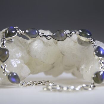 Labradoriet armband (blauw)