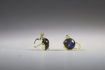 Labradoriet Oorhangers Gold plated - Afbeelding 3