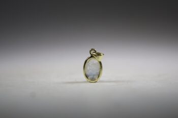 Maansteen (Blauwe of Regenboog) Hanger Gold plated - Afbeelding 4