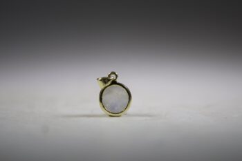 Maansteen (Blauwe of Regenboog) Hanger Gold plated - Afbeelding 4