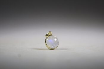 Maansteen (Blauwe of Regenboog) Hanger Gold plated