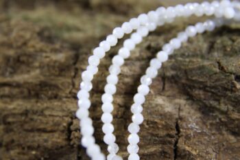 Maansteen ketting 2mm - Afbeelding 3