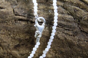 Maansteen ketting 2mm - Afbeelding 2