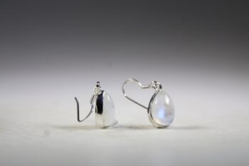 Maansteen (Blauwe of Regenboog) Oorhangers - Afbeelding 3