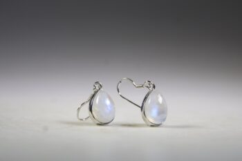 Maansteen (Blauwe of Regenboog) Oorhangers