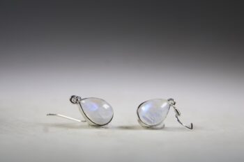 Maansteen (Blauwe of Regenboog) Oorhangers - Afbeelding 2