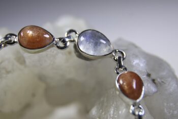 Maansteen / Zonnesteen armband - Afbeelding 3