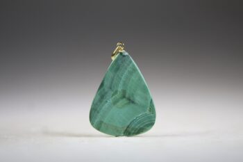 Malachiet Hanger, Congo (gold plated) - Afbeelding 4