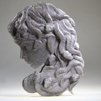 Medusa van Zilver Obsidiaan