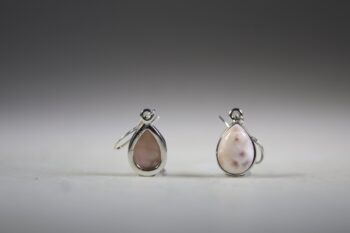 Natroliet Roze uit Indonesië (Rhodatroliet) Oorhangers - Afbeelding 4