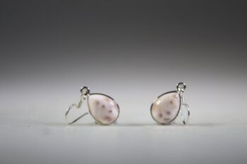 Natroliet Roze uit Indonesië (Rhodatroliet) Oorhangers - Afbeelding 2