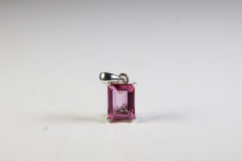 Topaas roze hanger (facet geslepen)