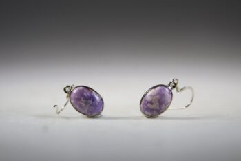 Prairie Tanzaniet oorhangers - Afbeelding 2