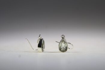Prasiolietkwarts Oorhangers, facet geslepen - Afbeelding 3